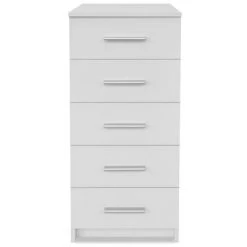 VidaXL Commode haute Aggloméré 41 x 35 x 106 cm Blanc -Casiers Soldes Boutique image 3 244890