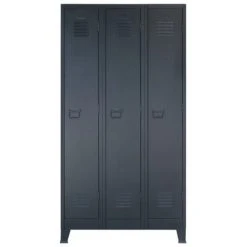 VidaXL Armoire à casiers Métal style industriel 90 x 45 x 180 cm -Casiers Soldes Boutique image 3 245962