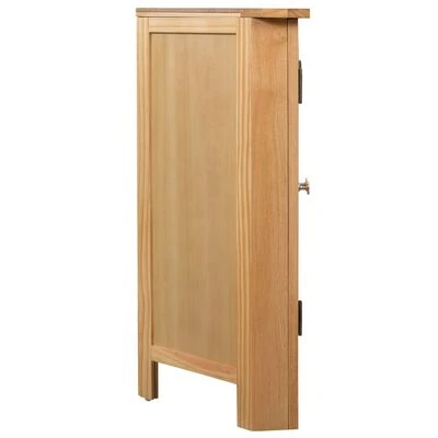 VidaXL Armoire d'angle 80 x 33,5 x 78 cm Bois de chêne massif 3 VidaXL Armoire d'angle 80 x 33,5 x 78 cm Bois de chêne massif – Image 3