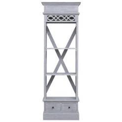 VidaXL Buffet 60x30x180 cm Bois d'acajou massif -Casiers Soldes Boutique image 3 283855