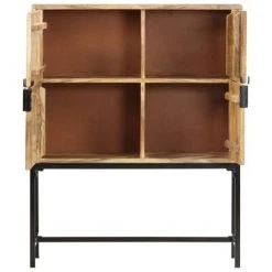 VidaXL Buffet 80x30x100 cm Bois de manguier massif -Casiers Soldes Boutique image 3 285867