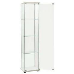 VidaXL Armoire de rangement Verre trempé Blanc 8 VidaXL Armoire de rangement Verre trempé Blanc -Casiers Soldes Boutique image 3 322795