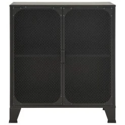 VidaXL Armoire de rangement Gris 72x36x82 cm Métal et MDF 8 VidaXL Armoire de rangement Gris 72x36x82 cm Métal et MDF -Casiers Soldes Boutique image 3 335908