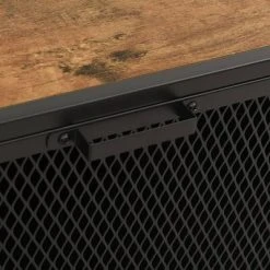 VidaXL Armoire de rangement Marron rustique 72x36x82 cm Métal et MDF -Casiers Soldes Boutique image 3 335911