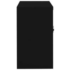 VidaXL Armoire de bureau Noir 90x40x70 cm Acier -Casiers Soldes Boutique image 3 335928