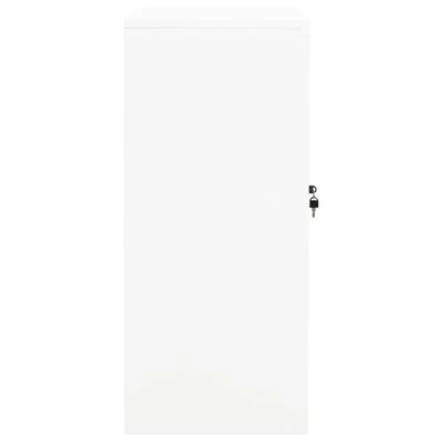 VidaXL Armoire de bureau Blanc 90x40x90 cm Acier 3 VidaXL Armoire de bureau Blanc 90x40x90 cm Acier – Image 3