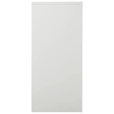 VidaXL Armoire à portes coulissantes Gris clair 90x40x90 cm Acier 3 VidaXL Armoire à portes coulissantes Gris clair 90x40x90 cm Acier – Image 3
