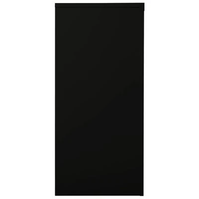 VidaXL Armoire à portes coulissantes Noir 90x40x90 cm Acier 3 VidaXL Armoire à portes coulissantes Noir 90x40x90 cm Acier – Image 3