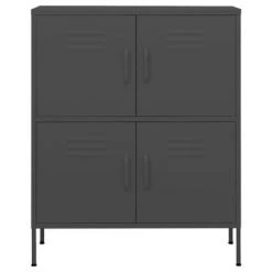 VidaXL Armoire de rangement Anthracite 80x35x101,5 cm Acier -Casiers Soldes Boutique image 3 336141