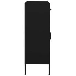 VidaXL Armoire de rangement Noir 80x35x101,5 cm Acier -Casiers Soldes Boutique image 3 336160