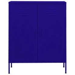 VidaXL Armoire de rangement Bleu marine 80x35x101,5 cm Acier -Casiers Soldes Boutique image 3 336163