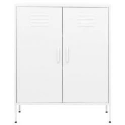 VidaXL Armoire de rangement Blanc 80x35x101,5 cm Acier 8 VidaXL Armoire de rangement Blanc 80x35x101,5 cm Acier -Casiers Soldes Boutique image 3 336170