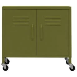 VidaXL Armoire de rangement Vert olive 60x35x49 cm Acier -Casiers Soldes Boutique image 3 336261
