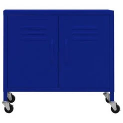 VidaXL Armoire de rangement Bleu marine 60x35x49 cm Acier -Casiers Soldes Boutique image 3 336262