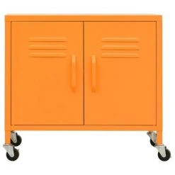 VidaXL Armoire de rangement Orange 60x35x49 cm Acier -Casiers Soldes Boutique image 3 336264
