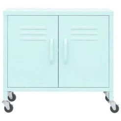 VidaXL Armoire de rangement Vert menthe 60x35x49 cm Acier -Casiers Soldes Boutique image 3 336266