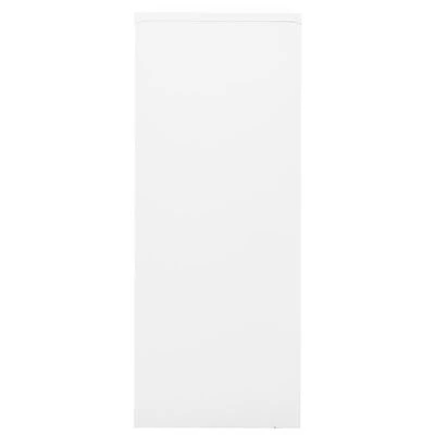 VidaXL Armoire de bureau Blanc 90x40x102 cm Acier 3 VidaXL Armoire de bureau Blanc 90x40x102 cm Acier – Image 3
