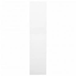 VidaXL Armoire de bureau Blanc 90x40x180 cm Acier et verre trempé -Casiers Soldes Boutique image 3 336421