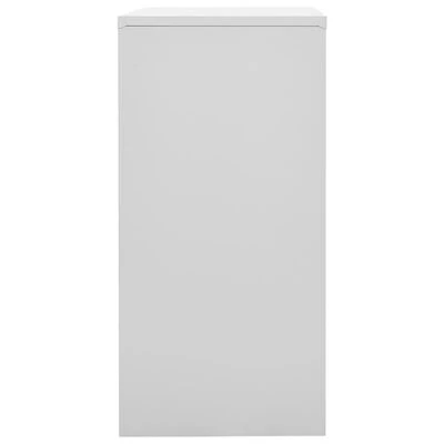 VidaXL Armoire à casiers Gris clair et rouge 90x45x92,5 cm Acier 3 VidaXL Armoire à casiers Gris clair et rouge 90x45x92,5 cm Acier – Image 3