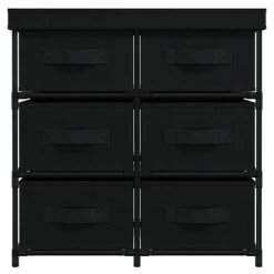 VidaXL Armoire de rangement avec 6 tiroirs 55x29x55 cm Noir Acier 8 VidaXL Armoire de rangement avec 6 tiroirs 55x29x55 cm Noir Acier -Casiers Soldes Boutique image 3 337257