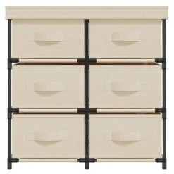 VidaXL Armoire de rangement avec 6 tiroirs 55x29x55 cm Crème Acier 8 VidaXL Armoire de rangement avec 6 tiroirs 55x29x55 cm Crème Acier -Casiers Soldes Boutique image 3 337258