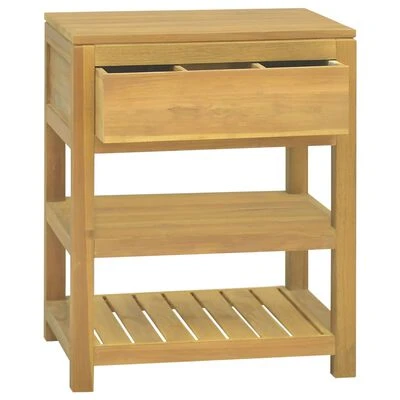 VidaXL Armoire de salle de bain 60x45x75 cm Bois de teck solide 3 VidaXL Armoire de salle de bain 60x45x75 cm Bois de teck solide â Image 3