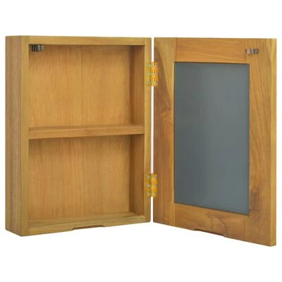 VidaXL Armoire à miroir 30x10x40 cm Bois de teck solide 3 VidaXL Armoire à miroir 30x10x40 cm Bois de teck solide – Image 3