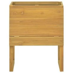 VidaXL Armoire de salle de bain 60x45x75 cm Bois de teck solide -Casiers Soldes Boutique image 3 338247