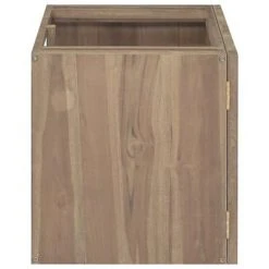 VidaXL Armoire murale de salle de bain 90x39x40 cm Bois de teck massif -Casiers Soldes Boutique image 3 338254