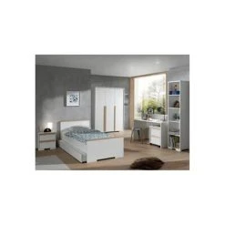 Vipack Armoire mobile 2 tiroirs London Bois Blanc -Casiers Soldes Boutique image 3 442727