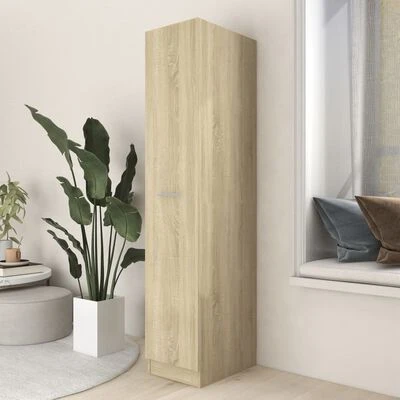 VidaXL Armoire d'apothicaire Chêne sonoma 30x42,5x150 cm Aggloméré 3 VidaXL Armoire d'apothicaire Chêne sonoma 30x42,5x150 cm Aggloméré – Image 3