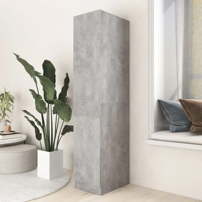 VidaXL Armoire d'apothicaire Gris béton 30x42,5x150 cm Aggloméré 3 VidaXL Armoire d'apothicaire Gris béton 30x42,5x150 cm Aggloméré – Image 3