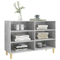VidaXL Buffet Gris béton 103,5x35x70 cm Aggloméré 8 VidaXL Buffet Gris béton 103,5x35x70 cm Aggloméré -Casiers Soldes Boutique image 3 806035