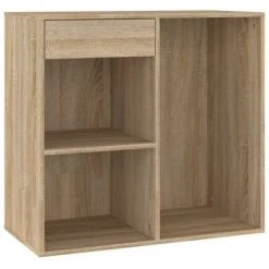 VidaXL Armoire cosmétique Chêne Sonoma 80x40x75 cm Bois d'ingénierie 8 VidaXL Armoire cosmétique Chêne Sonoma 80x40x75 cm Bois d'ingénierie -Casiers Soldes Boutique image 3 808840