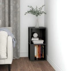 VidaXL Armoire d'angle Gris brillant 33x33x67 cm Aggloméré 8 VidaXL Armoire d'angle Gris brillant 33x33x67 cm Aggloméré -Casiers Soldes Boutique image 3 809025