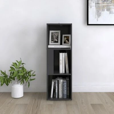 VidaXL Armoire d'angle Gris 33x33x100 cm Aggloméré 3 VidaXL Armoire d'angle Gris 33x33x100 cm Aggloméré – Image 3