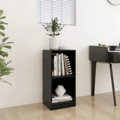 VidaXL Armoire d'appoint Noir 35,5x33,5x76 cm Bois de pin massif -Casiers Soldes Boutique image 3 809934