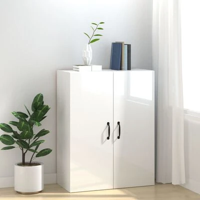 VidaXL Armoire suspendue Blanc brillant 69,5x34x90cm Bois d'ingénierie 3 VidaXL Armoire suspendue Blanc brillant 69,5x34x90cm Bois d'ingénierie – Image 3
