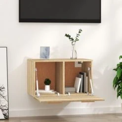 VidaXL Armoire murale Chêne sonoma 60x36,5x35 cm Bois d'ingénierie -Casiers Soldes Boutique image 3 812909