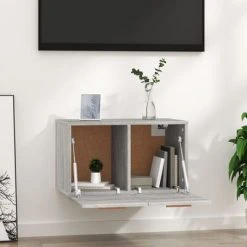 VidaXL Armoire murale Sonoma gris 60x36,5x35 cm Bois d'ingénierie -Casiers Soldes Boutique image 3 817598