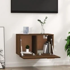 VidaXL Armoire murale Chêne marron 60x36,5x35 cm Bois d'ingénierie -Casiers Soldes Boutique image 3 817599