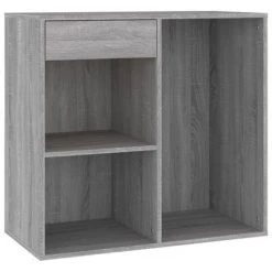 VidaXL Armoire cosmétique Sonoma gris 80x40x75 cm Bois d'ingénierie -Casiers Soldes Boutique image 3 820503