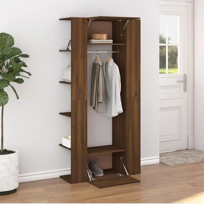 VidaXL Armoire de couloir Chêne marron 97,5x37x99 cm Bois d'ingénierie 3 VidaXL Armoire de couloir Chêne marron 97,5x37x99 cm Bois d'ingénierie – Image 3