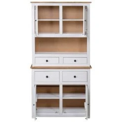VidaXL Buffet haut Blanc 93x40,5x180 cm Pin Gamme Panama 9 VidaXL Buffet haut Blanc 93x40,5x180 cm Pin Gamme Panama -Casiers Soldes Boutique image 4 282702