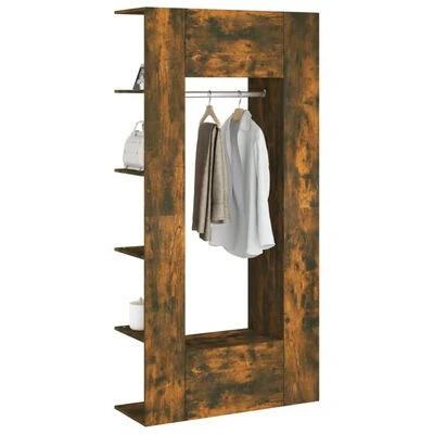 VidaXL Armoires de couloir 2 pcs Chêne fumé Bois d'ingénierie 4 VidaXL Armoires de couloir 2 pcs Chêne fumé Bois d'ingénierie – Image 4