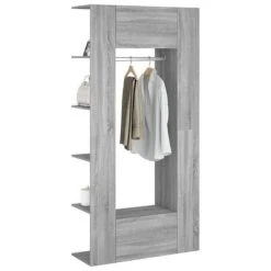 VidaXL Armoires de couloir 2 pcs Sonoma gris Bois d'ingénierie -Casiers Soldes Boutique image 4 3114180