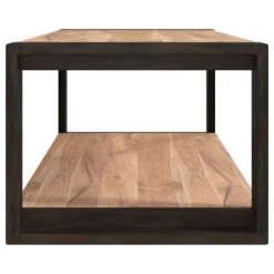 VidaXL Armoire de salle de bain 90x45x35 cm Bois de teck solide -Casiers Soldes Boutique image 4 320442