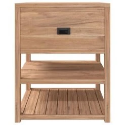 VidaXL Armoire de salle de bain 60x45x75 cm Bois de teck solide 9 VidaXL Armoire de salle de bain 60x45x75 cm Bois de teck solide -Casiers Soldes Boutique image 4 320452