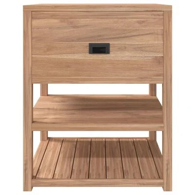 VidaXL Armoire de salle de bain 60x45x75 cm Bois de teck solide 4 VidaXL Armoire de salle de bain 60x45x75 cm Bois de teck solide â Image 4