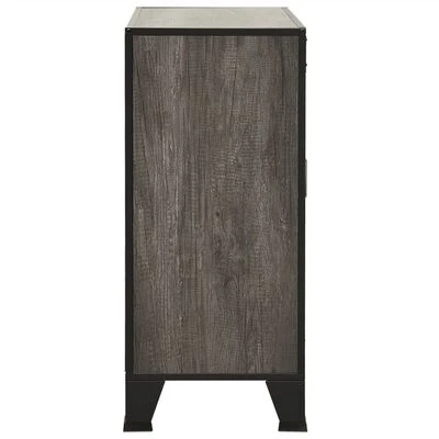 VidaXL Armoire de rangement Gris 72x36x82 cm Métal et MDF 4 VidaXL Armoire de rangement Gris 72x36x82 cm Métal et MDF – Image 4
